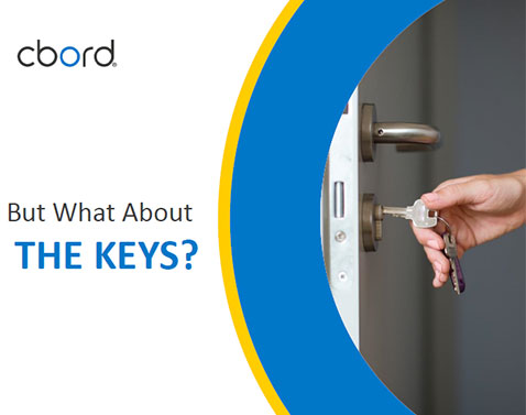 Brass keys on college resident doors