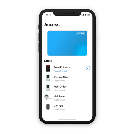 Schlage mobile credential