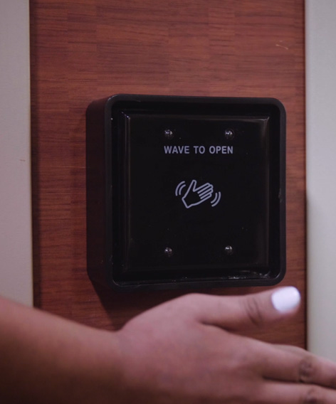 Electrified touchless doors