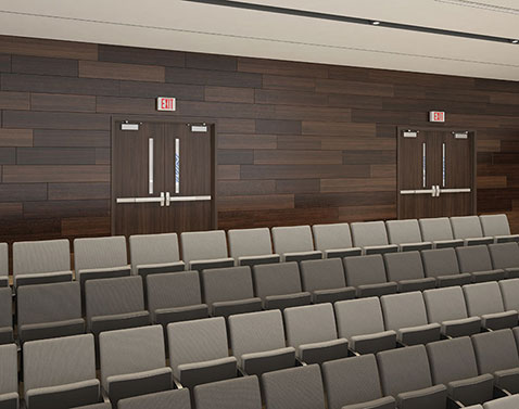 Auditorium classroom on campus