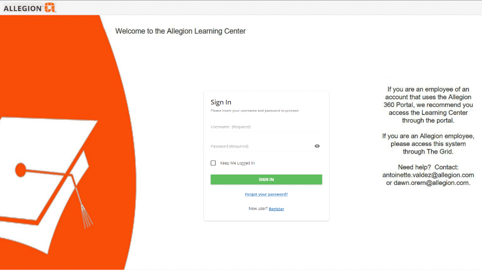 Allegion online learning center for continuing education classes on door hardware