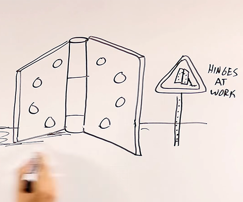 orange play video button